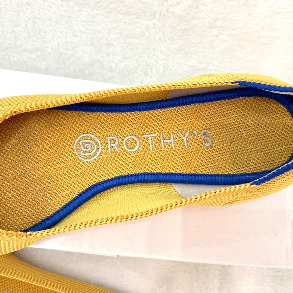 ROTHY'S Marigold Pointed Toe Ballerina Shoes Knit Washable slip on  Size 8 - Picture 3 of 13